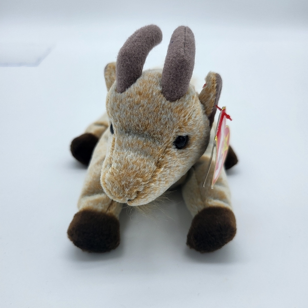 Rare Ty Beanie Original Baby Goatee Retired Vintage 1998 Tag Errors Miss Printed